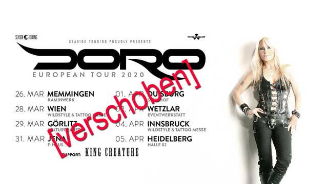 Coronavirus: Doro’s Germany/Austrian Tour POSTPONED