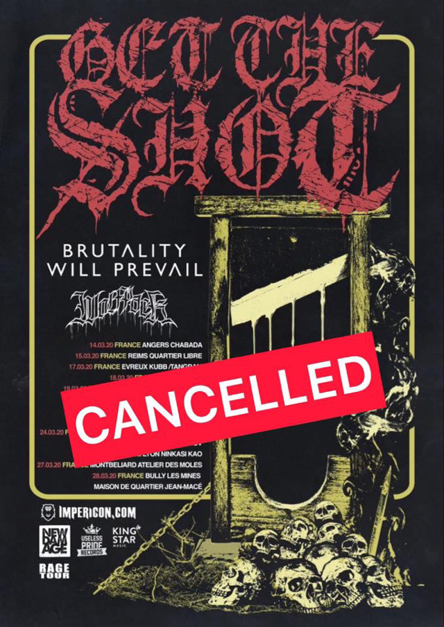 Coronavirus: Get The Shot European tour CANCELLED