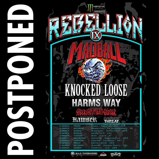 Coronavirus: Madball European Tour w/ Knocked Loose, Harm’s Way, etc. POSTPONED