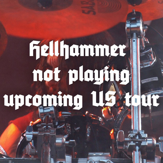 Mayhem drummer Hellhammer to miss North American tour due to infection