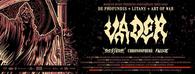 Coronavirus: Vader European Tour w/ Defiled, Chronosphere, Fallcie CANCELLED