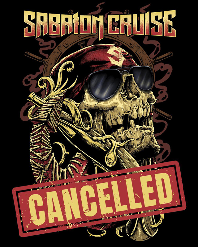 Sabaton Cruise 2020 cancelled