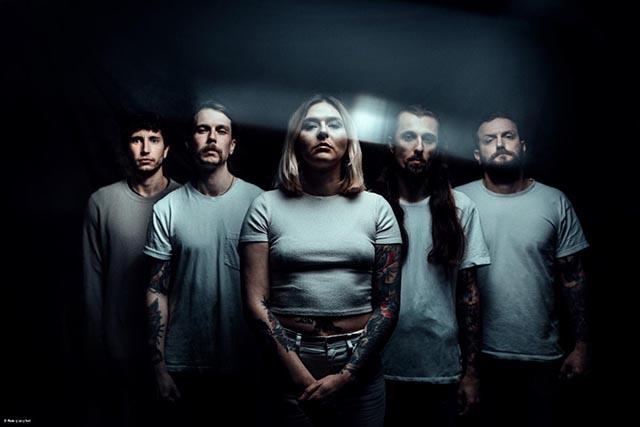 Venom Prison sign with Century Media Records