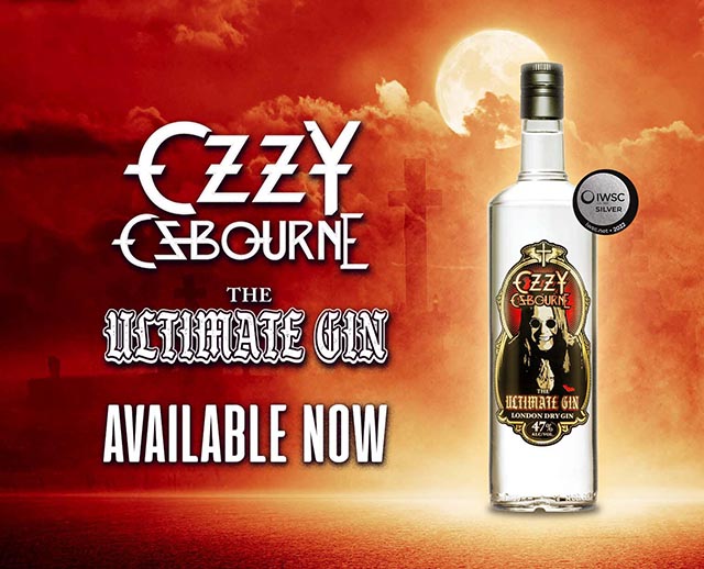 Ozzy Osbourne’s ‘The Ultimate Gin’ now available in Europe