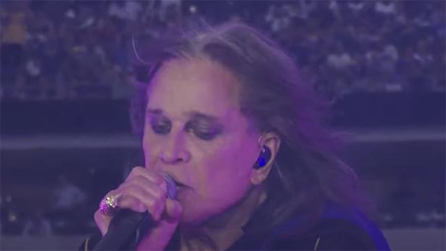 Ozzy Osbourne shares video of NFL Halftime performance