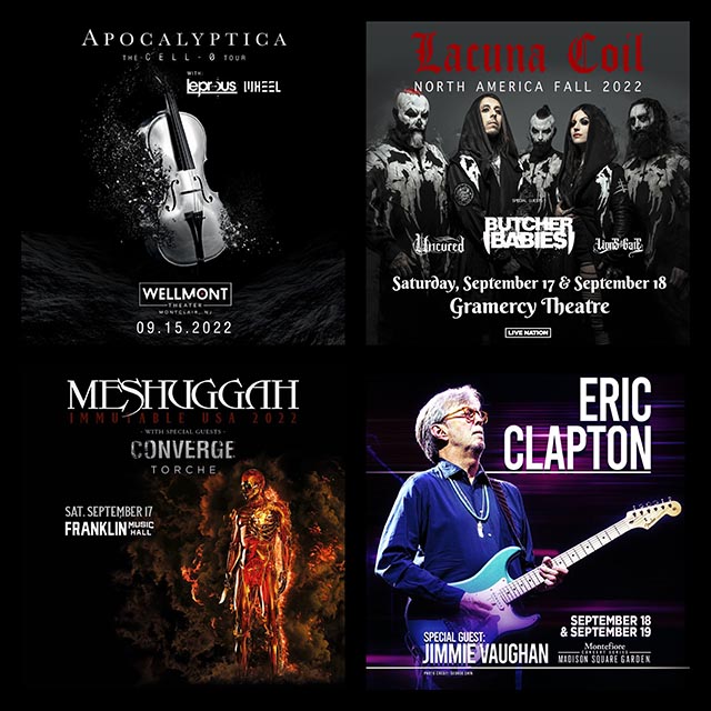 Concert Calendar (9/12-9/18) – Executing a Primo September: Meshuggah, Eric Clapton, & more