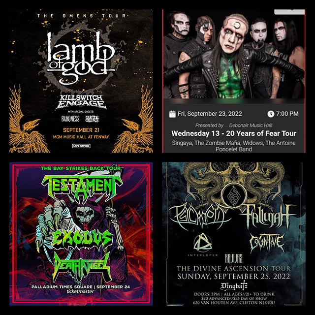 Concert Calendar (9/21-9/25): Of Light, Sound and Audience – Lamb of God, Testament, & more