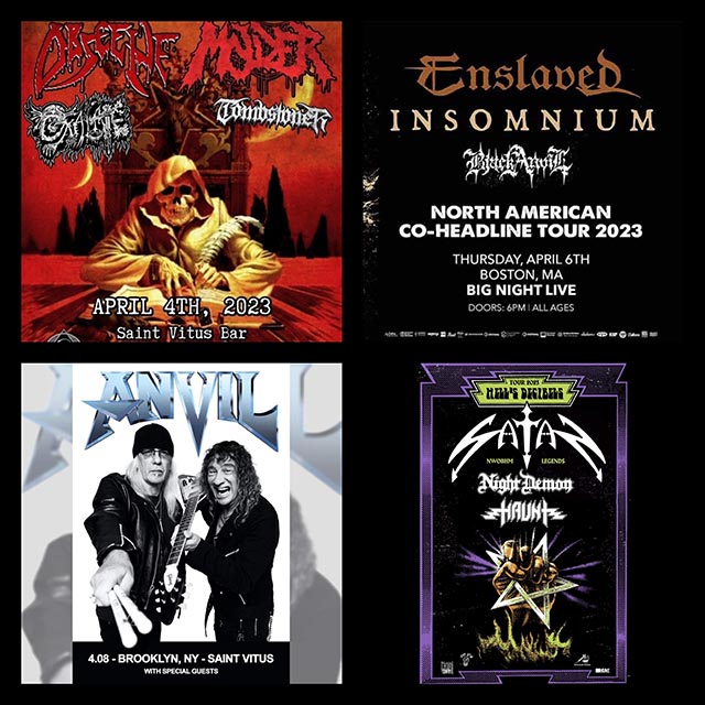 Concert Calendar (4/4-4/9) : Early April Heaviness – Enslaved, Satan, & more