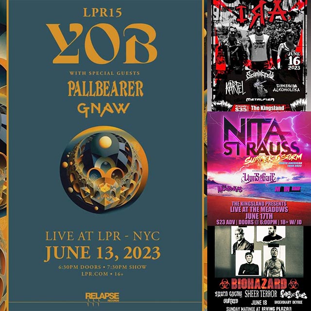 Concert Calendar (6/12-6/18): No Mercy, No Sunburns: Yob, Nita Strauss, & more