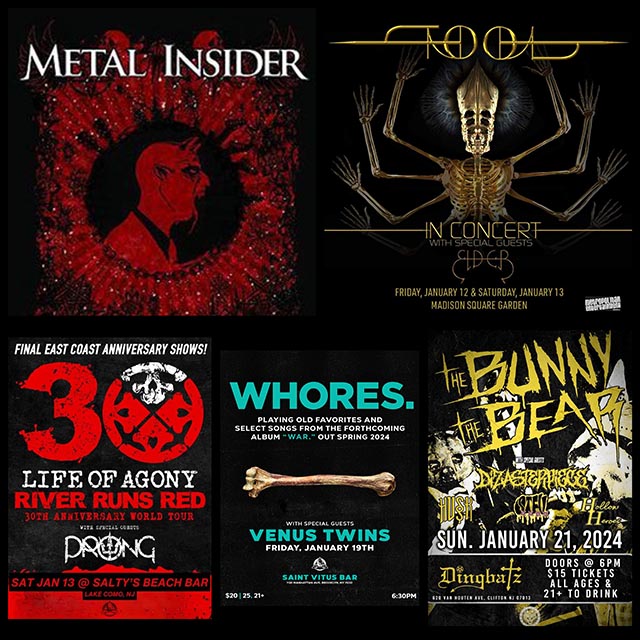 Concert Calendar (1/10-1/21): A Twenty-Ton Metal Hammer. Tool, The Bunny The Bear, & more