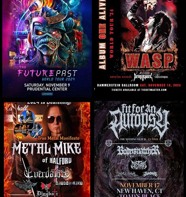 Concert Calendar (11/08-11/17) A Spring in Not-Quite-Autumn: Iron Maiden, W.A.S.P, & more