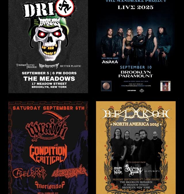 Concert Calendar (09/05-09/13) Second Summer Begins: D.R.I, Bruce Dickinson, & more