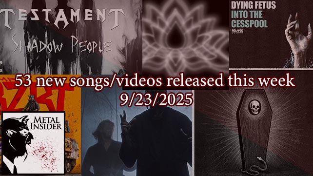 Catch up now: 53 new songs/videos released this week – 9/23/2025