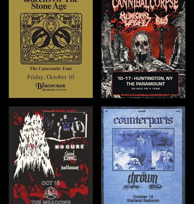 Concert Calendar (10/08-10/19) All Roads Lead to Buying Tickets!: The Sword, Cannibal Corpse, & more