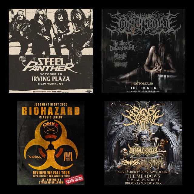 Concert Calendar (10/25-11/02) Going Out of Your Way for Halloween: Steel Panther, Halloween Parties, Lorna Shore, & more