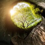 Spiral staircase of underground crossing in tunnel at Fort Canni | Metal Insider