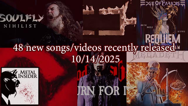 Catch up now: 48 new songs/videos recently released – 10/14/2025