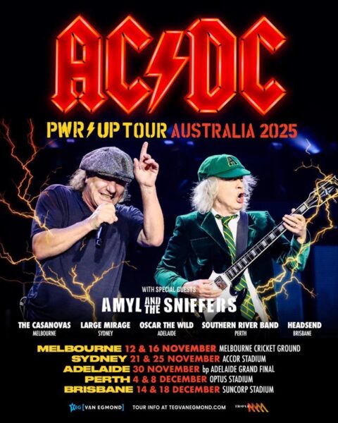 AC/DC return to Australia, perform 