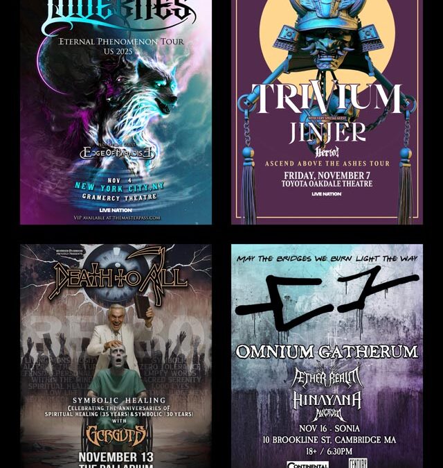 Concert Calendar (11/04-11/16) The Lightning Round Has BEGUN, ya’ll: Lovebites, Trivium, & more