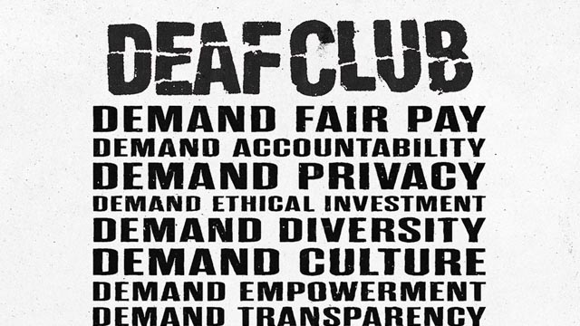 Deaf Club remove catalog from Spotify