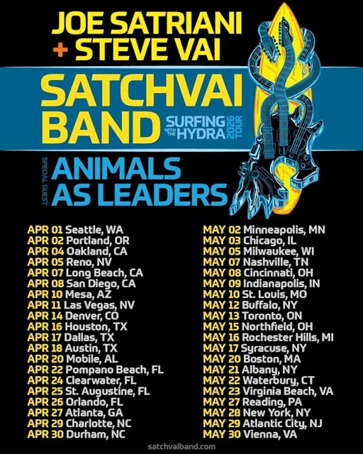 JoeSatriani_SteveVai_2026_Tour | Metal Insider