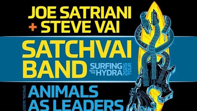 Joe Satriani & Steve Vai announce 2026 SatchVai North American tour with Animals as Leaders