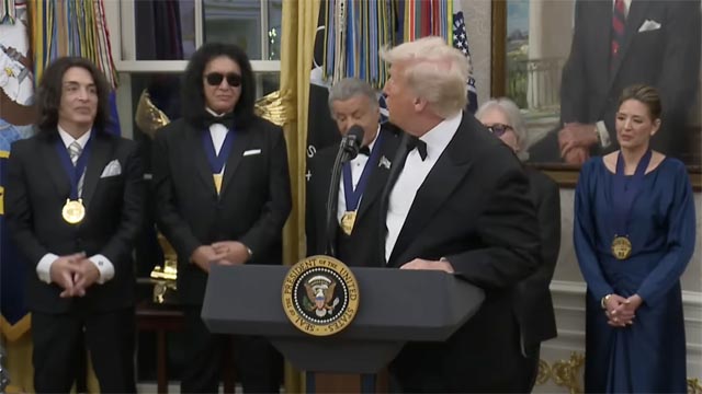 KISS receive Kennedy Center Honors at White House Ceremony