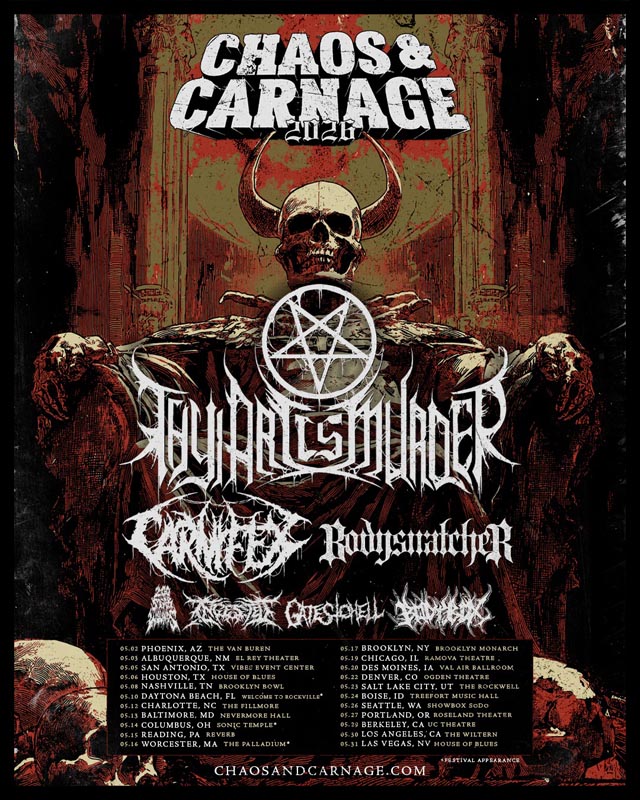 ThyArtIsMurder_ChaosCarnage_2026_Tour | Metal Insider